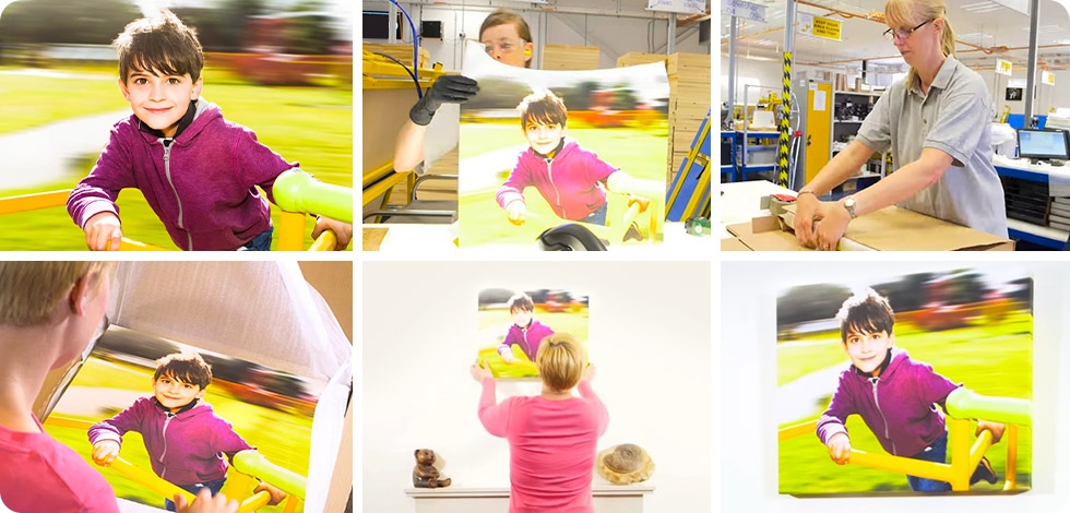 RÉALISATION D'IMPRESSION SUR TOILE D'UN ENFANT